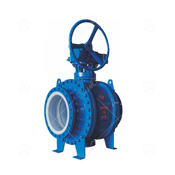 Pfa Lined Worm Gear Piece Ball Valve China Lined Ball Valve Lined