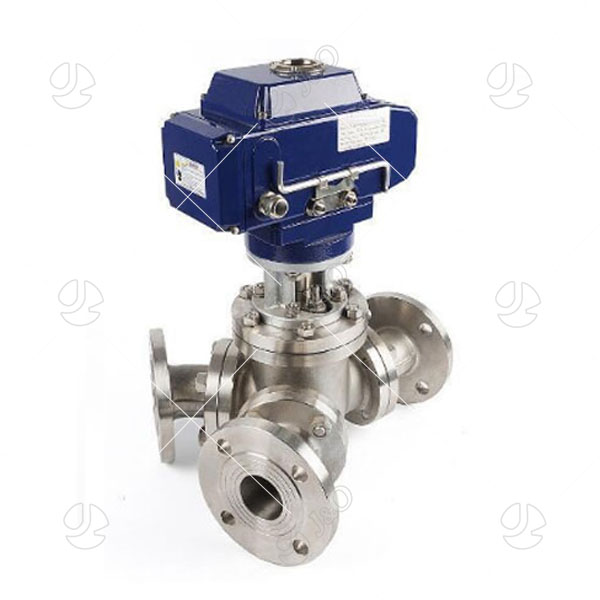 Electric 135 Degree Y Type 3-Way Ball Valve, China 135 Degree Y Type ...